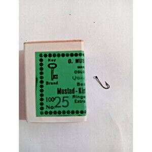 Mustad & Son Mustad-Kerby Sea Hooks Qual# 1422A Ringed Bronze X Long Shaft 100pc